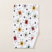 Starbursts et étoiles modernes du milieu du siècle (Serviette à main)