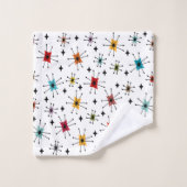 Starbursts et étoiles modernes du milieu du siècle (Gant de toilette)