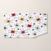 Starbursts et étoiles modernes du milieu du siècle (Serviette à main)