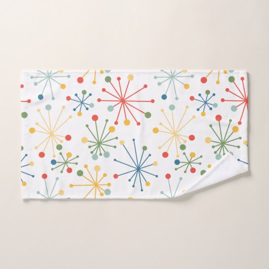 Starbursts in kleur bad handdoek (Handdoek)