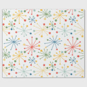 Starbursts in kleur cadeaupapier (Vlak)