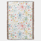 Starbursts in kleur deken (Voorkant Verticaal)