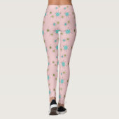 Starbursts Pink Iconique Leggings (Dos)