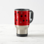 Starbursts Red Atomique Voyage Mug (Devant droit)
