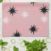 Starbursts Rose Atomique Serviette de cuisine (Plié)