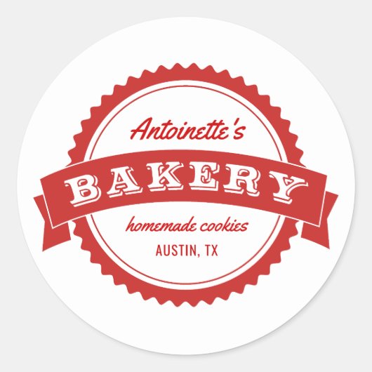 Starburstzegel Ronde Sticker (Voorkant)