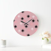 Starburts rose atomique Horloge ronde (Maison)