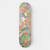 Starbust bloemig skateboard (Voorkant)