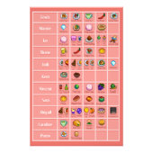 Stardew Character's Loves table 3 Poster Imprimer (Devant)