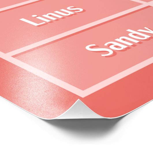 Stardew Character's Loves Tableau 4 Poster Imprime (Coin)