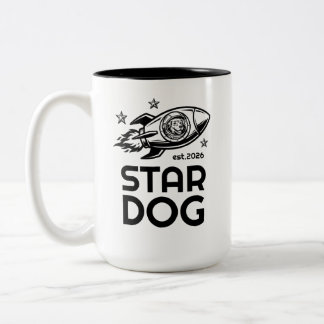 STARDOG Klassieke B/W Gestapelde Logo Mok