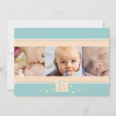 Stardust Baby Boy Faire-part de naissance (Devant)