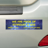 STARDUST EN GAS BUMPERSTICKER (Op auto)