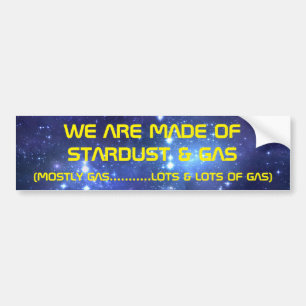 STARDUST EN GAS BUMPERSTICKER