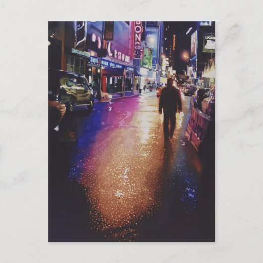 "Stardust" Het schilderen van de Waterverf van de Briefkaart (Voorkant)