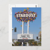 Stardust Las Vegas Marquee Briefkaarten (Voorkant / Achterkant)