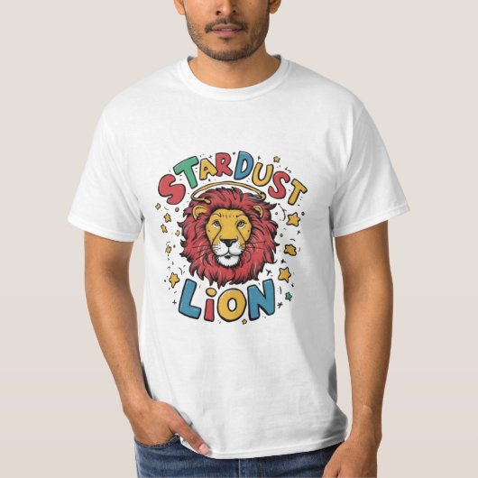 👕 🦁 Stardust Lion T-Shirt Design 🦁 👕 (Devant)