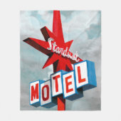 Stardust Motel Sign Fleece Deken (Voorkant)
