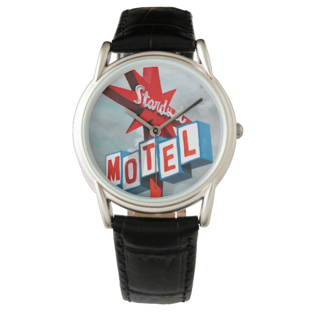 Stardust Motel Sign Horloge (Voorkant)