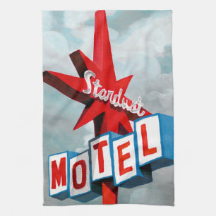 Stardust Motel Sign Theedoek