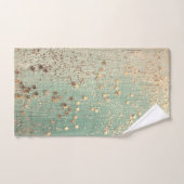 Stardust or sur Sea Green  (Serviette à main)