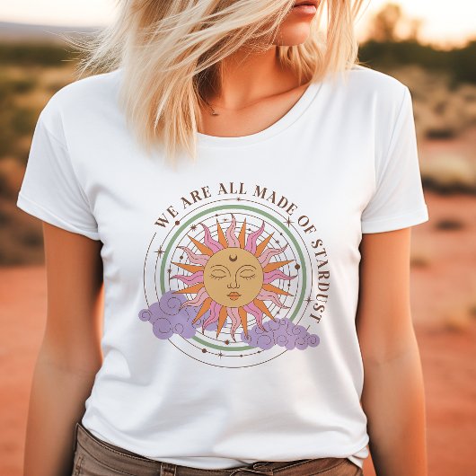 Stardust Retro Boho Sun Tri-Blend Shirt