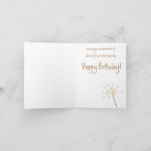 Stardust Sprinkled Birthday Kaart (Binnen)