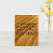 Stardust Sprinkled Birthday Kaart (Gele Bloem)