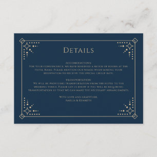 Stardust Wedding Informatiekaartje