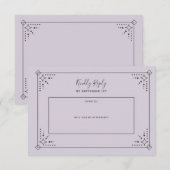 Stardust Wedding RSVP-kaart RSVP Kaartje (Voorkant / Achterkant)