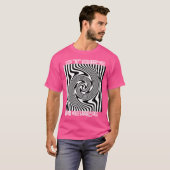 Stare Here Optical Illusion Dizzy T-shirt (Voorkant volledig)