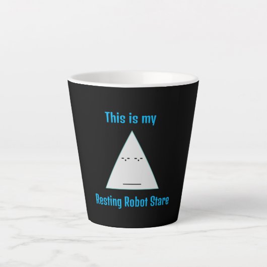 Stare-robot de repos - Mug en latte (Devant)