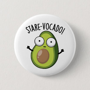 Stare-vocado Grappige Avocado Puns Ronde Button 5,7 Cm