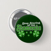 Starend op de Shamrocks Button (Voorkant /achterkant)