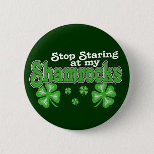 Starend op de Shamrocks Button