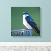 starende mus canvas afdruk (Insitu (Houten vloer))