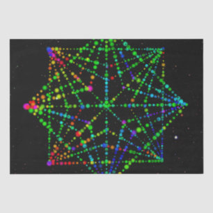 Starfield Kaleidoscope-ontwerp Tissuepapier