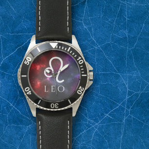 Starfield Leo Lion Westerne dierentuin Horloge