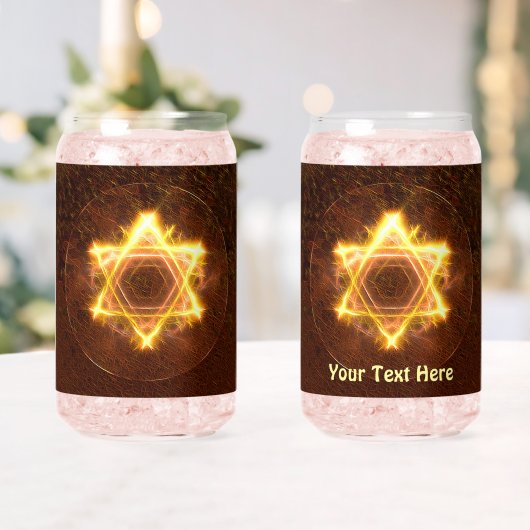 Starfire Fractal Magen David Blikvorm Glas (Insitu (Huwelijk))