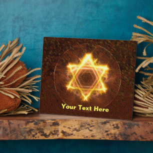 Starfire Fractal Magen David Fotoplaat