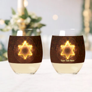Starfire Fractal Magen Wijnglas Zonder Voet