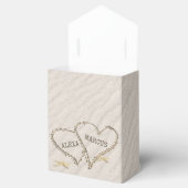 Starfish and Beach Hearts with Names Bedankdoosjes (Geopend)