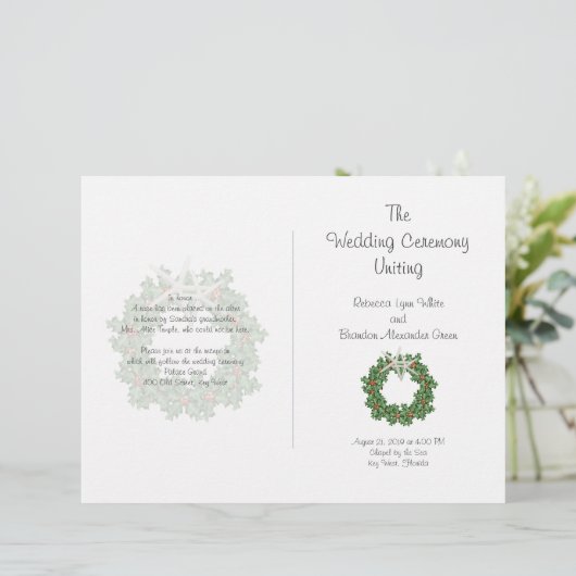 Starfish and Holly Tropical Kerstprogramma (Staand voorkant)