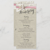 Starfish and Lace Rustic Beach Wedding Itinerary (Voorkant / Achterkant)