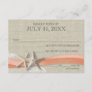 Starfish and Lace Vintage Beach Coral Réponse