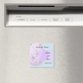 Starfish and Ocean Save the Date Magneet (Insitu (Vaatwasser))
