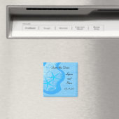 Starfish and Ocean Save the Date Magneet (Insitu (Vaatwasser))