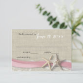 Starfish and Ribbon Beach Rose RSVP (Debout devant)