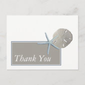 Starfish and Sand Dollar - Beach Weddenschap bedan Briefkaart (Voorkant)