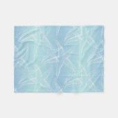 Starfish Aqua Blue Beach Fleece Blanket (Voorkant (Horizontaal))